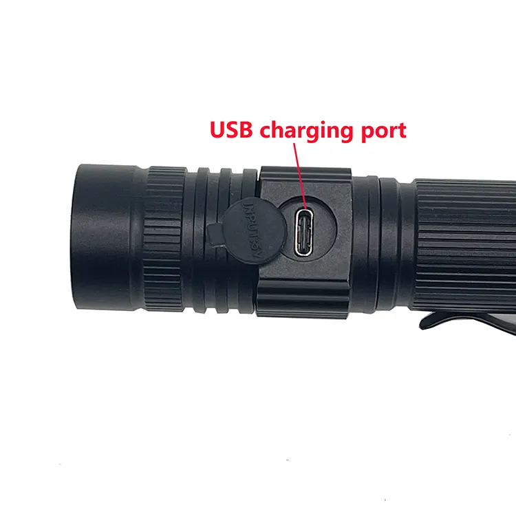 LED COB Rechargeable Flashlight
