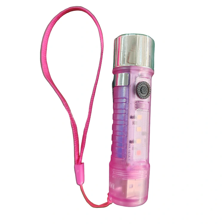 マグネット付きミニ USB 充電 LED 懐中電灯